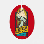 Nationaal park Shenandoah Metalen Ornament (Voorkant links)