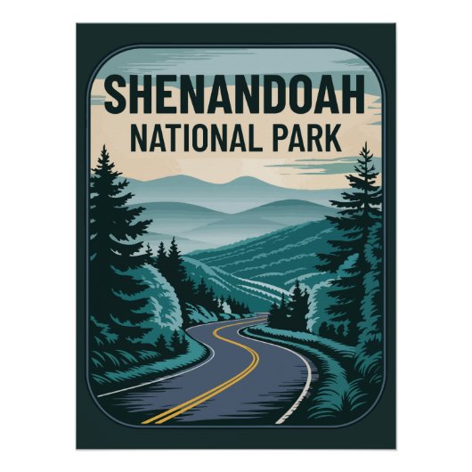 Nationaal park Shenandoah Perfect Poster (Voorkant)