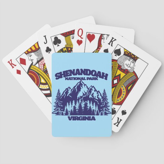 Nationaal park Shenandoah Pokerkaarten (Achterkant)