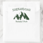 Nationaal park Shenandoah Rechthoekige Sticker (Tas)