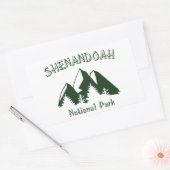 Nationaal park Shenandoah Rechthoekige Sticker (Envelop)
