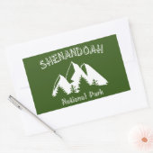 Nationaal park Shenandoah Rechthoekige Sticker (Envelop)