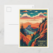  Nationaal park Shenandoah Rock Feestdagenkaart (Voorkant / Achterkant)