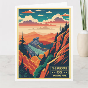 Nationaal park Shenandoah Rock Kaart