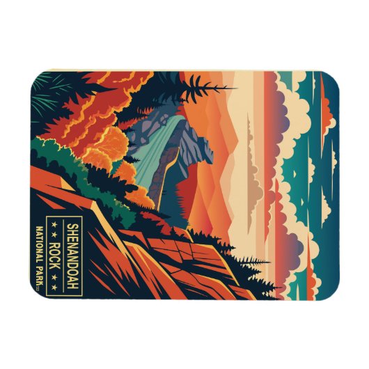  Nationaal park Shenandoah Rock Magneet (Horizontaal)