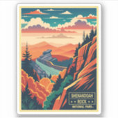 Nationaal park Shenandoah Rock Sticker (Voorkant)