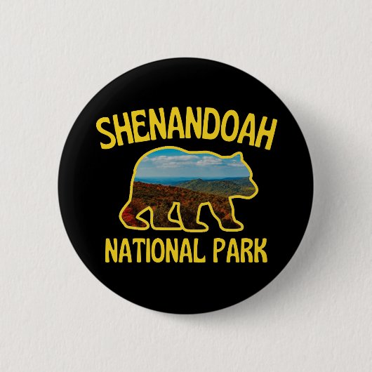 Nationaal park Shenandoah Ronde Button 5,7 Cm (Voorkant)