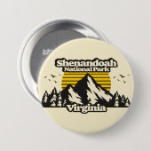 Nationaal park Shenandoah Ronde Button 7,6 Cm (Voorkant /achterkant)