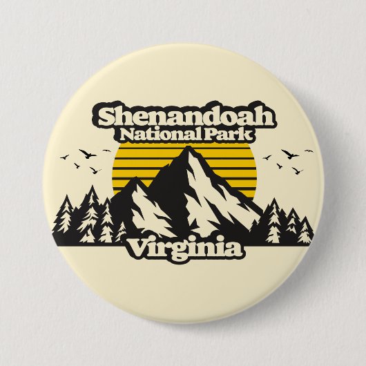 Nationaal park Shenandoah Ronde Button 7,6 Cm (Voorkant)