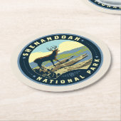 Nationaal park Shenandoah Ronde Kartonnen Onderzetter (Gebogen)