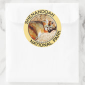 Nationaal park Shenandoah Ronde Sticker (Tas)