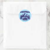 Nationaal park Shenandoah Ronde Sticker (Tas)