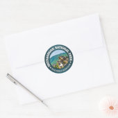 Nationaal park Shenandoah Ronde Sticker (Envelop)