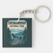 Nationaal park Shenandoah Sleutelhanger (Achterkant)