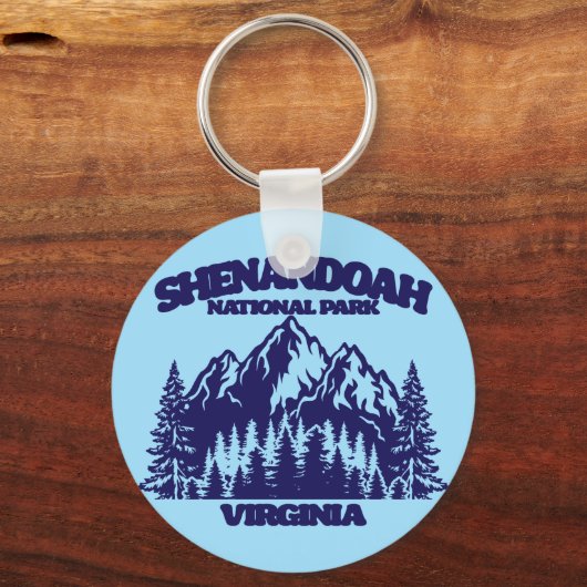 Nationaal park Shenandoah Sleutelhanger (Achterkant)