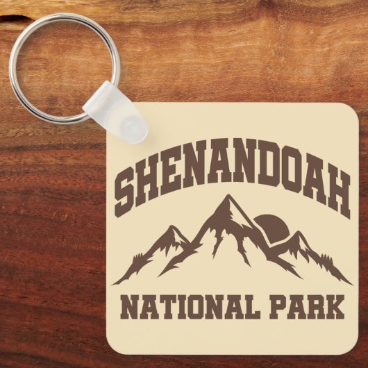 Nationaal park Shenandoah Sleutelhanger (Voorkant)