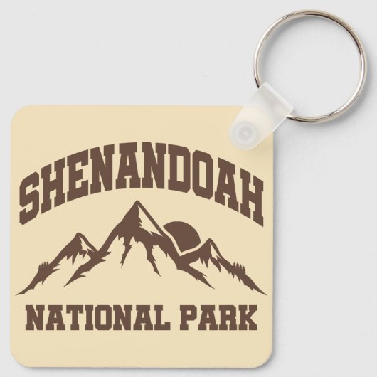 Nationaal park Shenandoah Sleutelhanger (Achterkant)