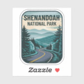 Nationaal park Shenandoah Sticker (Vel)