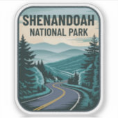 Nationaal park Shenandoah Sticker (Voorkant)