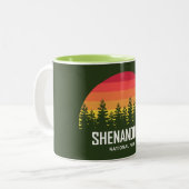 Nationaal park Shenandoah Tweekleurige Koffiemok (Voorkant links)