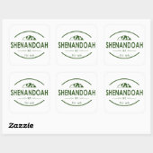 Nationaal park Shenandoah Vierkante Sticker (Vel)