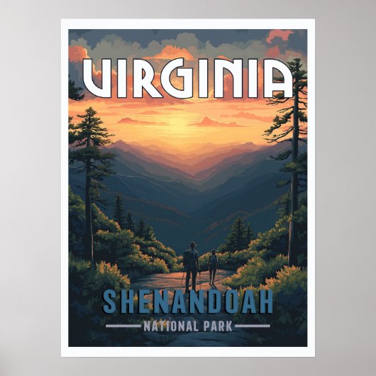 Nationaal Park Shenandoah, Virginia Poster (Voorkant)
