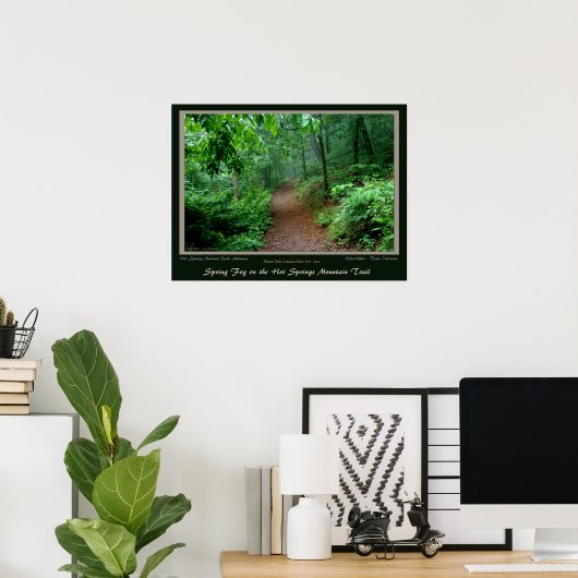 Nationaal park - Sitnial Hot Springs Mt Trail Poster (Thuiskantoor)