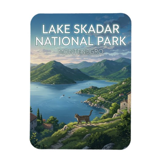 Nationaal park Skadarmeer Montenegro Magneet (Verticaal)