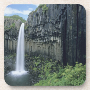 Nationaal park Skaftafell, waterval Svartifoss, Bier Onderzetter