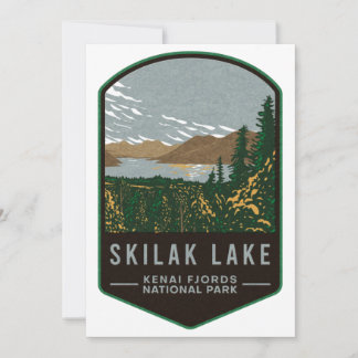 Nationaal park Skilak Lake Kenai Fjords Feestdagenkaart