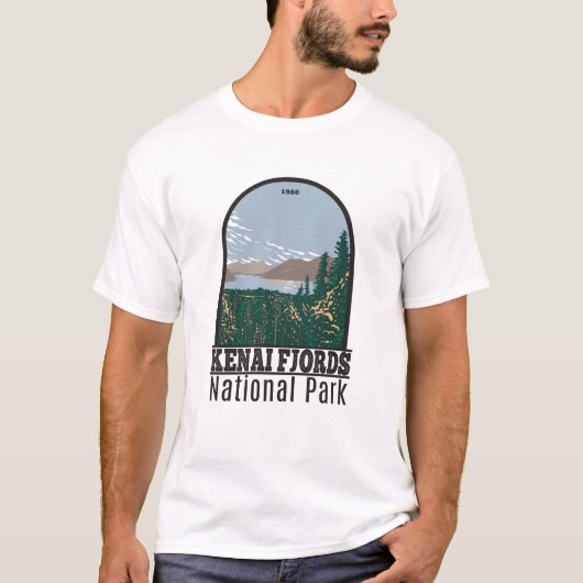Nationaal park Skilake Lake  Kenai Fjords T-shirt (Voorkant)