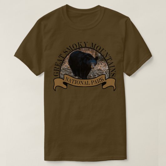 Nationaal Park Smoky Mountain Cades Cove Black Bee T-shirt (Design voorkant)