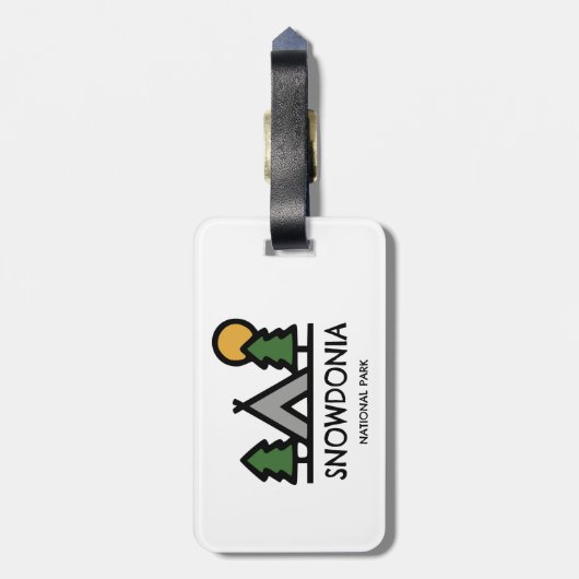 Nationaal park Snowdonia Bagagelabel (Achterkant verticaal)