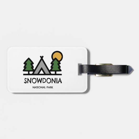 Nationaal park Snowdonia Bagagelabel (Achterkant horizontaal)
