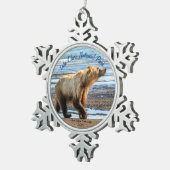 Nationaal Park Snowflake Framed Ornament Lake Clar (Rechts)
