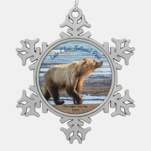Nationaal Park Snowflake Framed Ornament Lake Clar (Voorkant)
