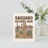 Nationaal park Sonoran Desert Saguaro Briefkaart (Staand voorkant)