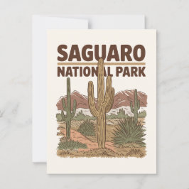 Nationaal park Sonoran Desert Saguaro Briefkaart