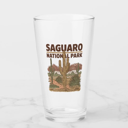 Nationaal park Sonoran Desert Saguaro Glas (Voorkant)