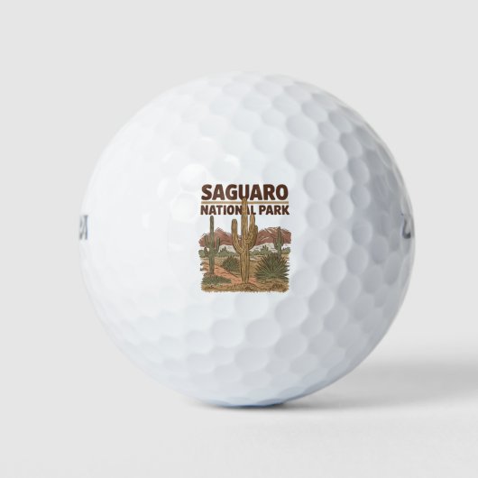 Nationaal park Sonoran Desert Saguaro Golfballen (Voorkant)