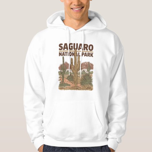 Nationaal park Sonoran Desert Saguaro Hoodie (Voorkant)