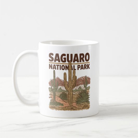 Nationaal park Sonoran Desert Saguaro Koffiemok (Links)