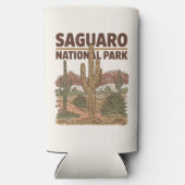 Nationaal park Sonoran Desert Saguaro Seltzer Blikjeskoeler (Achterkant)