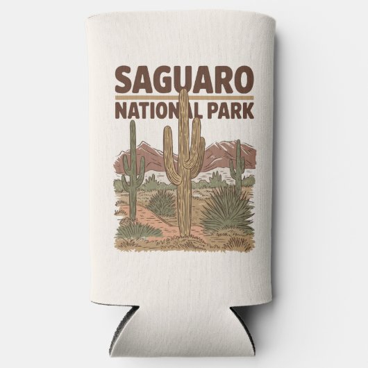 Nationaal park Sonoran Desert Saguaro Seltzer Blikjeskoeler (Voorkant)
