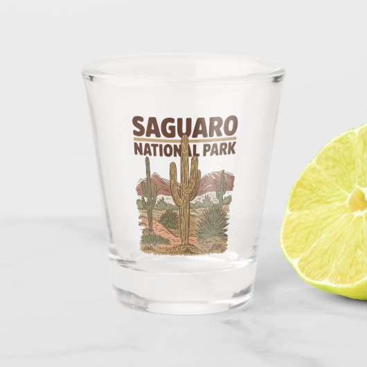 Nationaal park Sonoran Desert Saguaro Shot Glas (Voorkant)