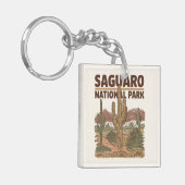 Nationaal park Sonoran Desert Saguaro Sleutelhanger (Voorkant Links)