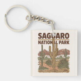 Nationaal park Sonoran Desert Saguaro Sleutelhanger
