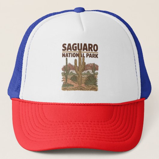 Nationaal park Sonoran Desert Saguaro Trucker Pet (Voorkant)