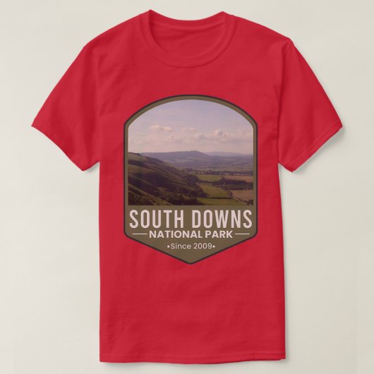 Nationaal park South Downs 3 T-shirt (Design voorkant)