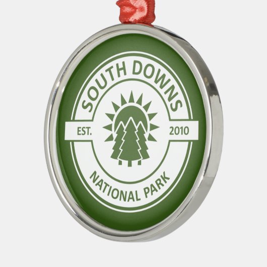 Nationaal Park South Downs Metalen Ornament (Links)